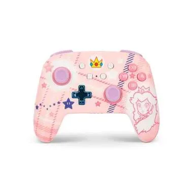 POWER A Enhanced Wireless Ctrl. NSGP025501 NSW, Princess Peach Plaid