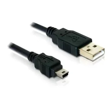 Delock USB-Kabel USB 2.0 USB-A Stecker, USB-Mini-B Stecker 1.50 m Schwarz 82252