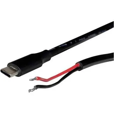 Joy-it Joy-IT Strom-Kabel 1 m Schwarz (K-1474) Strom-Kabel [1x USB 2.0 Stecker C - 1x offene Kabelenden] 1 m Schwarz