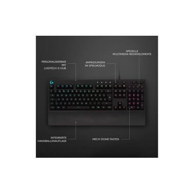 Logitech Gaming-Tastatur G213 Prodigy DE-Layout