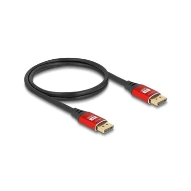 Delock Kabel 8K 60 Hz DisplayPort - DisplayPort, 1 m, Rot