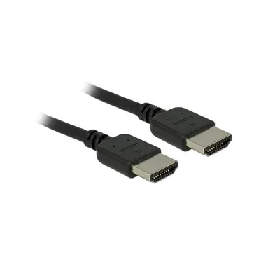 Delock Kabel hochflexibel, 4K 60Hz HDMI - HDMI, 1.5 m, Schwarz