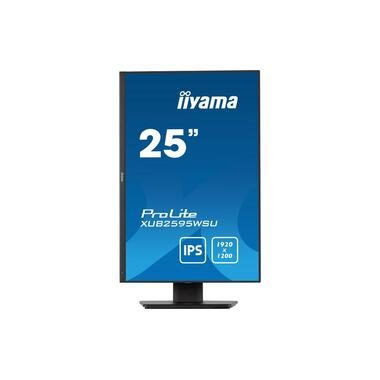 Iiyama Prolite XUB2595WSU-B5 LED-Monitor EEK F (A - G) 63.5 cm (25 Zoll) 1920 x 1200 Pixel 16:10 4 ms HDMI®,