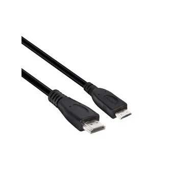 club3D HDMI Anschlusskabel HDMI-Mini-C Stecker, HDMI-A Stecker 1.00 m Schwarz CAC-1350 4K UHD HDMI-Kabel