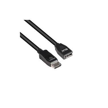 Club3D - DisplayPort 1.4 Verlängerungskabel 8K60Hz DSC1.2 HBR3 HDR Bidirektional Stecker/Buchse 3m, Schwarz, 360X260X20MM