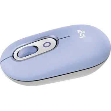 LOGITECH POP mit personalisierbarem Emoji Maus, Kabellos, 4000 dpi, Optisch Leuchtdioden, Lilac