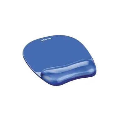 FELLOWES Mausmatte Crystals 9114120 blau, mit Handgelenkauflage