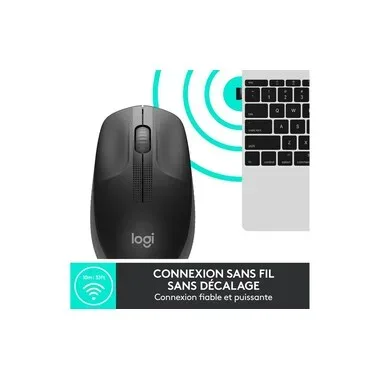 Logitech M190 Maus Funk Optisch Anthrazit 3 Tasten 1000 dpi