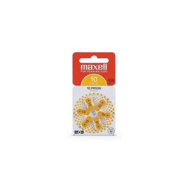 Maxell Europe LTD. Hörgerätebatterie PR536-10 , 6 Stück