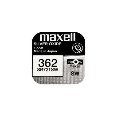 Maxell Europe LTD. Knopfzelle 362 SR721SW , 10 Stück