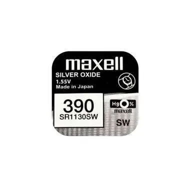 Maxell Europe LTD. Knopfzelle 390 SR1130SW , 10 Stück