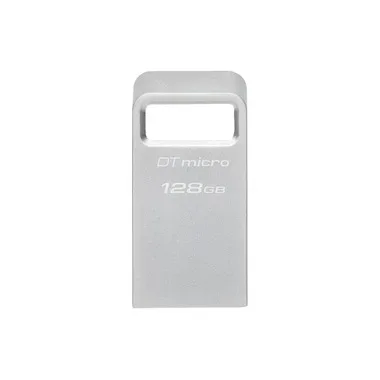 KINGSTON TECHNOLOGY -  DataTraveler 128GB Micro 200MB/s Metal USB 3.2 Gen 1, Silber, 128 GB