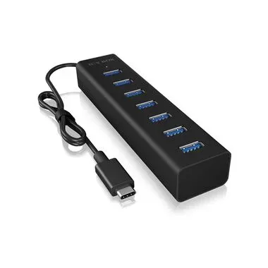 ICY Box - USB-C® (USB 3.2 Gen 2) Multiport Hub, Schwarz