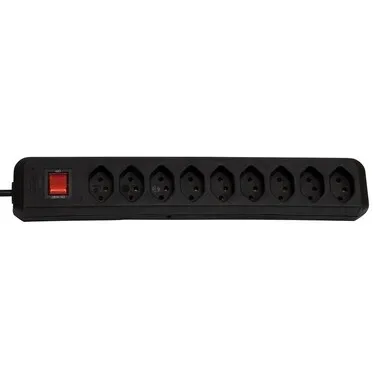 Brennenstuhl 1158222 Steckdosenleiste mit Schalter Schwarz 1 St.