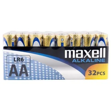 Maxell Europe LTD. Batterie Alkaline AA , 32 Stück