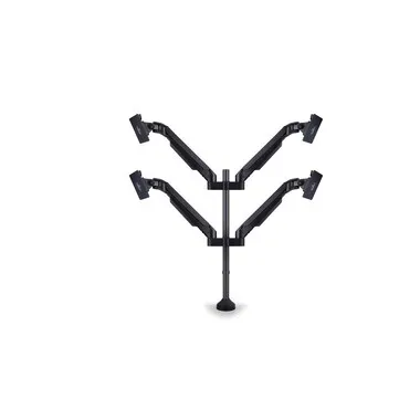 Multibrackets Tischhalterung Gas Lift Arm Quad bis 21 kg – Schwarz