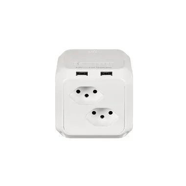 STEFFEN Stromverteiler CUBE 8x T13 2x USB-A