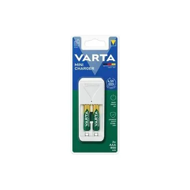 Varta Ladegerät Mini Charger + 2x AAA 800 mAh