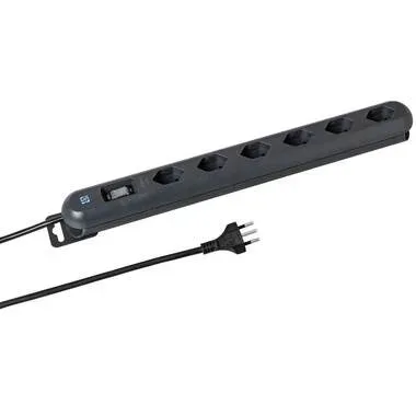 Steffen - Steckdosenleiste STEBA LINEA PLUS 6 × T13, 84X84MM