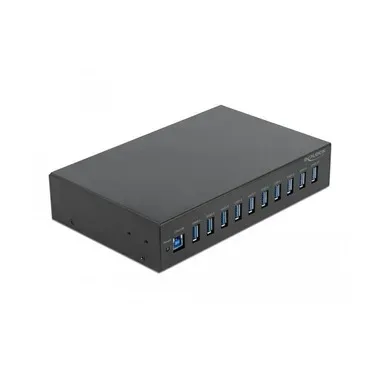 DeLock - Usb 3.2 Hub (10ports), Schwarz