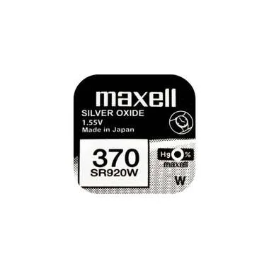 Maxell Europe LTD. Knopfzelle 370 SR920W , 10 Stück