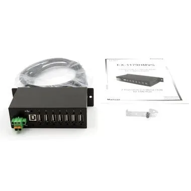 EXSYS - EX-1179HMVS (7 Ports), Schwarz
