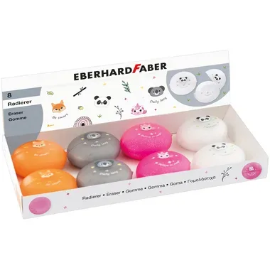 EBERHARD FABER Radierer Animal 585419 4 Stück, assortiert
