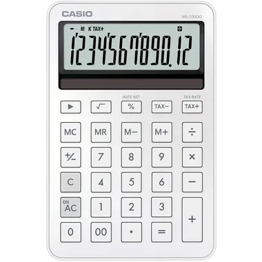 Casio Tischrechner Weiß (B x H x T) 101 x 18.8 x 154.5 mm