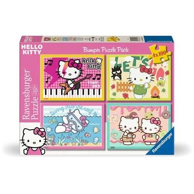 Kinderpuzzle 4x100 Teile - Los geht's, Hello Kitty!
