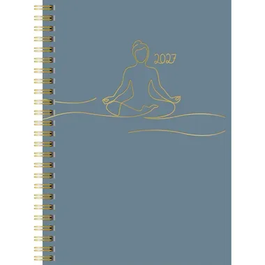 RIDOIDE Agenda Design Line 2027 7021407027.27 1W/2S Yoga DE 14.8x21cm