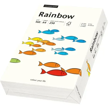RAINBOW Papier naturweiss/01 A4 88042234 FSC, 160g 250 Blatt