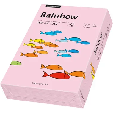 RAINBOW Papier hellrosa/54 A4 88042527 FSC, 160g 250 Blatt