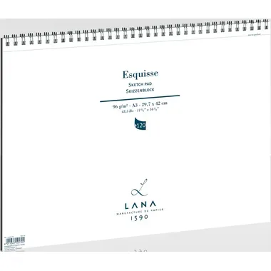 HAHNEMÜHLE Skizzenblock 96 A3 15023578 weiss, 96g 100 Blatt