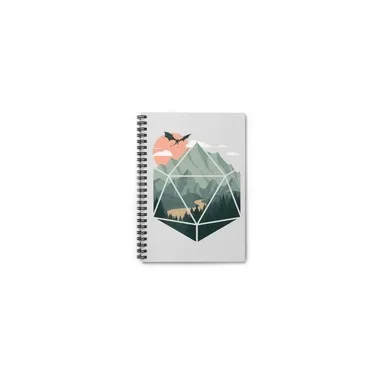 Glass Staff Notizbuch Scenic d20 Mehrfarbig