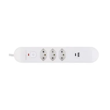 FURBER.power Steckdosenleiste Tuttovario 3 x T13, 1 x USB C, 1 x USB A