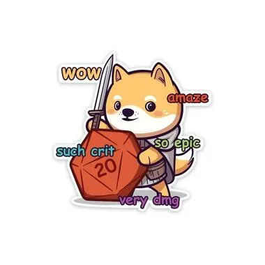 Glass Staff Much Crit Sticker Mehrfarbig