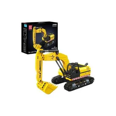 Mould King Mini-Bagger Baumaschinen-Modell aus Klemmbausteinen