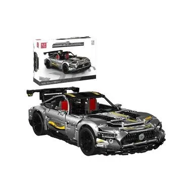 Mould King Quick Sliver Sportwagen Modell Massstab 1:8 Silber