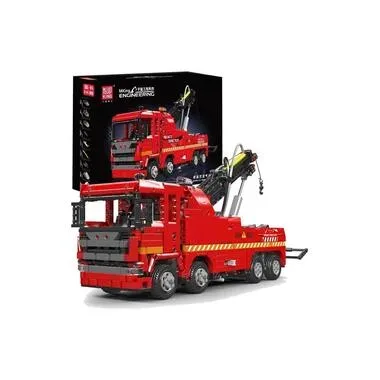Mould King 19017 Pneumatik Flughafen Rettungs-LKW