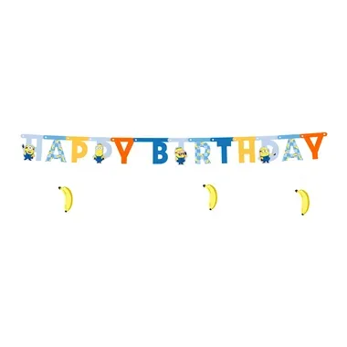 PARTYDECO Girlande Happy Bi. 50x153cm GRL130 Minions