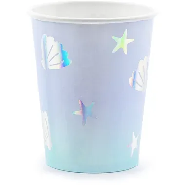 PARTYDECO Becher 220ml KPP55-EU1 Narwal 6 Stück