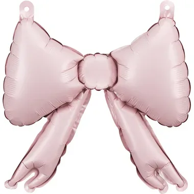 PARTYDECO Folienballons 25.5x25cm FB269-081PJ Schleifenform, rosa 5 Stück