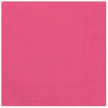 PARTYDECO Servietten 33x33cm SP33-109-006 dunkelrosa 20 Stück