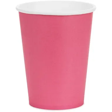 PARTYDECO Becher 250ml KPP90-006-EU dunkelrosa 6 Stück