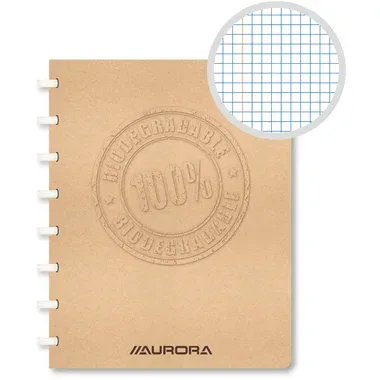 ADOC Spiralbuch BIO A5 3055.150 braun, kariert 72 Blatt