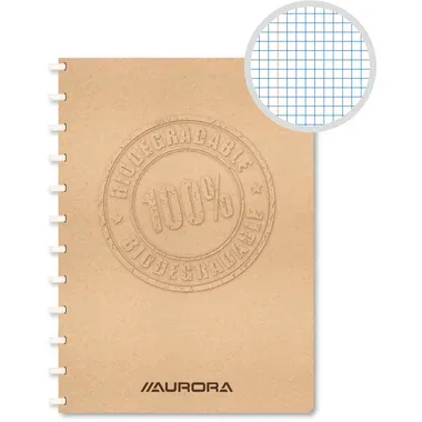 ADOC Spiralbuch BIO A4 6055.150 braun, kariert 72 Blatt