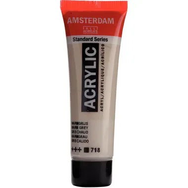 AMSTERDAM Acrylfarbe 20ml 17047180 Warmgrau 718