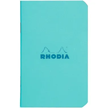 RHODIA Notizheft Couleurs A7 119106C blau, liniert 80 Blatt