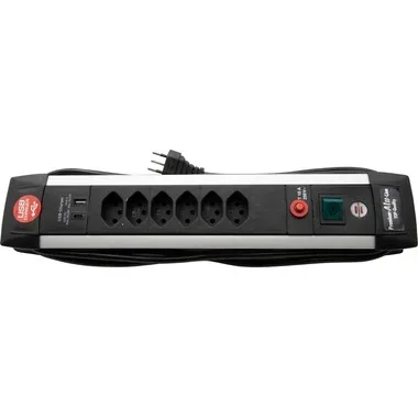 Brennenstuhl Premium-Alu-Line 6-fach USB C PD 30W USB A 18W 3 m