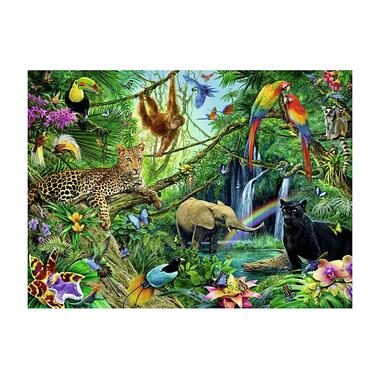 Puzzle Tiere im Dschungel